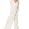 Women's Casual Linen Pants - 29", 32" Oceanside Drawstring Smocked Waist Beach Lounge Trousers with Pockets