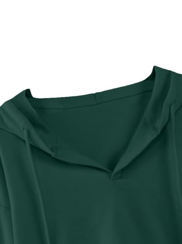Women's Casual Long Sleeve Crop Top Hoodies Sweatshirt With Drawsting