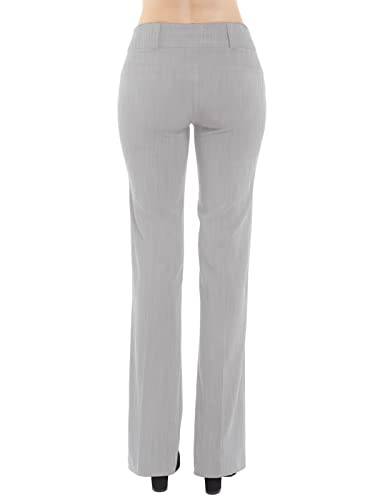 Women's Relaxed Boot-Cut Office Pants Trousers Slacks