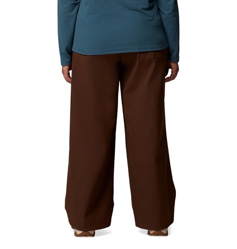 Womens Brea Falls Nylon Pant, Tobacco, 1X x L