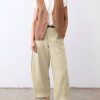 Womens Linen Pants Casual Capri Baggy Wide Leg Trousers Palazzo Pants Beach Vacation Outfits