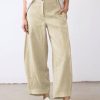 Womens Linen Pants Casual Capri Baggy Wide Leg Trousers Palazzo Pants Beach Vacation Outfits