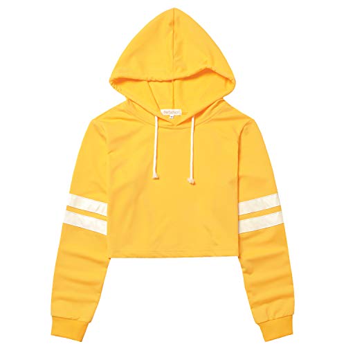 Women Sweatshirt Crop Top Hoodie Long Sleeve Sweatshirts