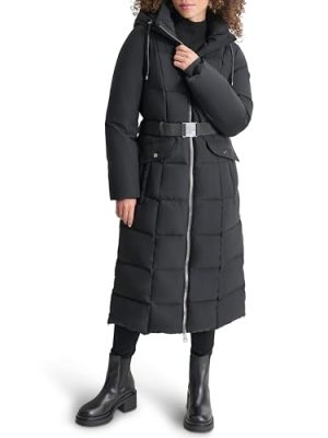 Women's Belted Maxi Puffer