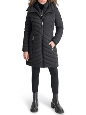 Women's Bib-Front Light-Weight Puffer