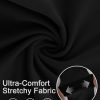 Wide Leg Pants for Women Stretchy Pull On Work Pants High Waisted Business Casual Trousers Slacks with Pockets
