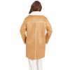 Women's Edge Stitich Knee Length Coat