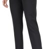 Stretchy Womens Golf Pants 7/8 Ankle Pull On Work Pants Athletic Business Casual Travel Dress Pants with Pockets Petite