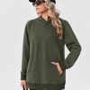 Womens Fleece Hoodies Soft Midweight Casual Hooded Sweatshirts Y2K Fall Winter Pullover Tops Kangaroo Pocket