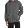 Hoodies for Men Heavyweight Fleece Sweatshirts Mens Acid Wash Athletic Hoodie Oversized Matching Pullover for Couples