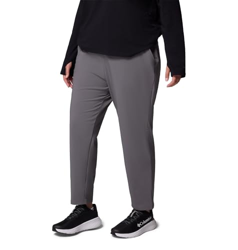 Womens All Seasons Slim Pull-On Pant, City Grey, 1X