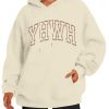 Christian Hoodie for Women YHWH Sweatshirts Jesus Faith Religious God Long Sleeve Pullover Tops