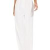 Women Wide Leg High Waist Wide Leg Pants Loose Fit Back Elastic Waist Pleated Front Trousers for Work Casual