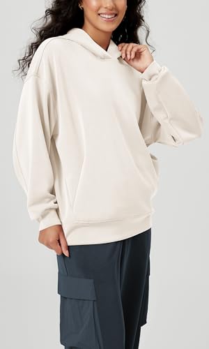 Women's Modal Soft Oversized Hoodies Long Sleeve Hooded Sweatshirts Pullover Top with Kangaroo Pocket