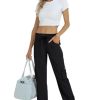 Women's Cargo Capris Hiking Pants Lightweight Quick Dry Outdoor Athletic Travel Casual Loose Comfy Cute Pockets