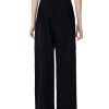 Women Wide Leg Pants Button Fly Business Casual Pants Bottoms with Pockets