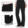 Women Scrub Pant with Straight Leg Pull-on Pant Medical Bottom with 4 Pocket & 2-Way Stretch Fabric - WW110