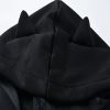 Women's Cat Ear Hoodie Pullover Long Sleeve Off Shoulder Cute Crop Top Hoodies Sweatshirt