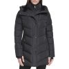 Women's Long Bib-Front Puffer Jacket