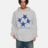 Star Embroidered Graphic Hoodie Y2k Oversize Vintage Long Sleeve Pullover 2025 Streetwear Outfits