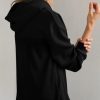 Womens Hoodies Casual Waffle Knit Long Sleeve Drawstring Pullover Sweatshirts Lightweight Hooded Tops
