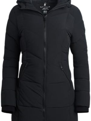 Women's Puffer Jacket - Cozy Hooded Long Puffer Jackets for Women with Hand Pockets - Soft Stretch Bubble Jacket S-XL