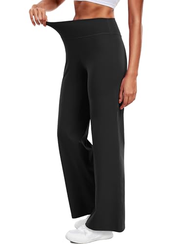 Yoga Pants for Women Wide Leg Trousers High Waist Stretch Casual Lounge Sweatpants