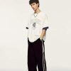 Stripes Track Pants Women Y2k Parachute Pants Mens Baggy Wide Leg Sweatpants Cargo Jogger Pants
