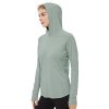 Women's Ultra-Soft Bamboo Viscose Hoodie UPF 50+ Sun Protection Long Sleeve Shirt