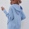 Womens Oversized Sweatshirts Hoodies Fleece Button Neck Hooded Tops Casual Pullover Tunics Winter Outfits 2025