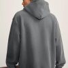 Mens Oversized Hoodies Pullover Vintage Sweatshirt Acid Wash Heavyweight Plush Cotton Baggy Streetwear Top Athletic