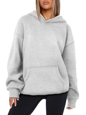Womens Oversized Hoodies Fleece Sweatshirts Long Sleeve Sweaters Pullover Fall Clothes with Pocket