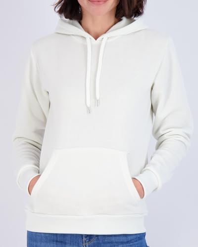 3 Pack: Women's Fleece Long-Sleeve Pullover Hoodie Active Sweatshirt Kangaroo Pocket - (Available In Plus)