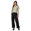 Womens Brea Falls Cotton Ripstop Pant, Black, Small