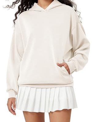 Women's Modal Soft Oversized Hoodies Long Sleeve Hooded Sweatshirts Pullover Top with Kangaroo Pocket
