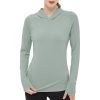 Women's Ultra-Soft Bamboo Viscose Hoodie UPF 50+ Sun Protection Long Sleeve Shirt