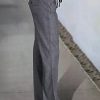 Low Rise Cargo Wide Leg Pants for Women Drawstring Flap Pockets Y2K Bow Tie Casual Flare Pants