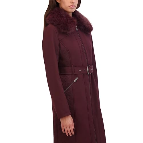 Women's Soft Shell Rain Coat with Exposed Zip Detail