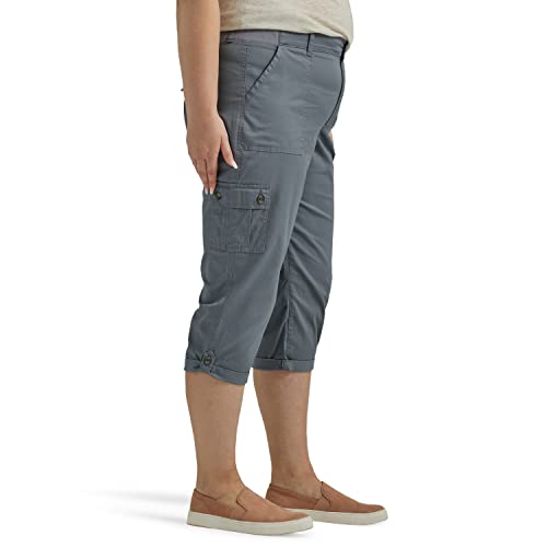 Women's Plus Size Ultra Lux Comfort with Flex-to-go Cargo Capri Pant