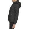 Women's Everyday Hooded Zip Front Puffer Long Sleeve Coat