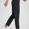 Womens Travel Pants Lightweight Stretch with Zipper Pockets Petite Ankle Dressy Golf Work Business Casual Slacks