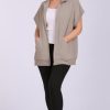 Women's Zip Up Sweatshirts Short Sleeve Lapel Oversized Summer Casual Loose Solid Sweatshirt Jacket with Pockets