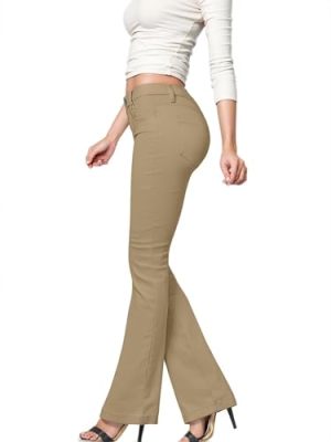 Women's Slim Boot Cut Stretch Pants