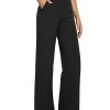 Yoga Pants Women Wide Leg Pants with Pockets High Waist Stretch Dress Casual Sweatpants Petite/Regular/Tall