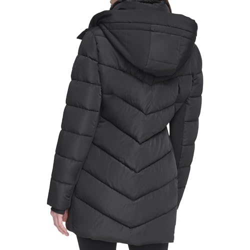 Women's Long Bib-Front Puffer Jacket