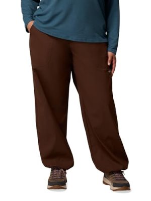 Womens Brea Falls Nylon Pant, Tobacco, 1X x L