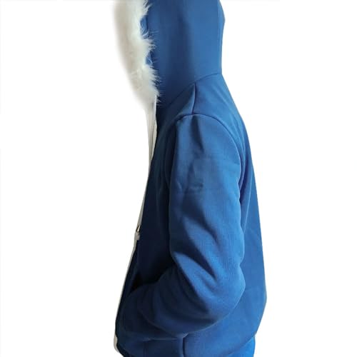 Blue Jacket Hoodie Pullover Sweatshirts Coat Halloween Unisex Adult Sport Top Outwear