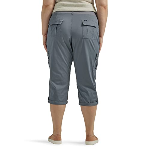 Women's Plus Size Ultra Lux Comfort with Flex-to-go Cargo Capri Pant