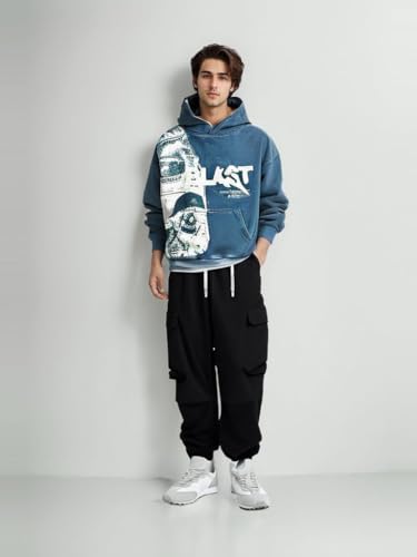 Retro Y2K Hoodie Gothic Casual Alphabet Blast Print Pattern Skull Fashion Hoodie Men Harajuku Men Clothing