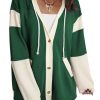 Oversized Sweatshirt For Women Casual Long Sleeve Button Down Hoodies Womens Fall Fashion 2025